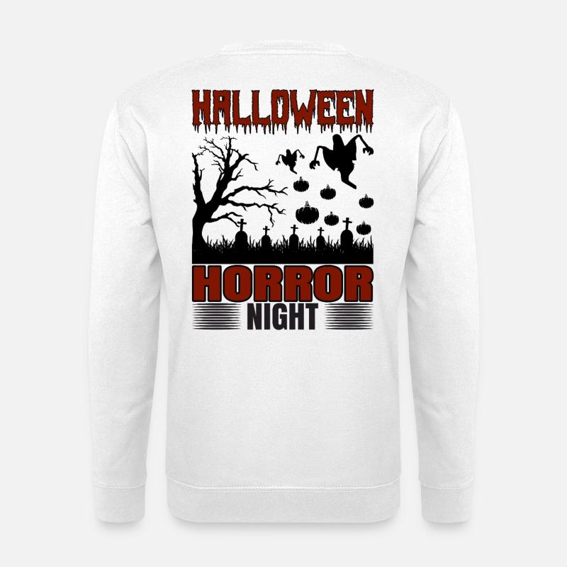 Halloween Horror Night Design - Unisex Sweatshirt - white