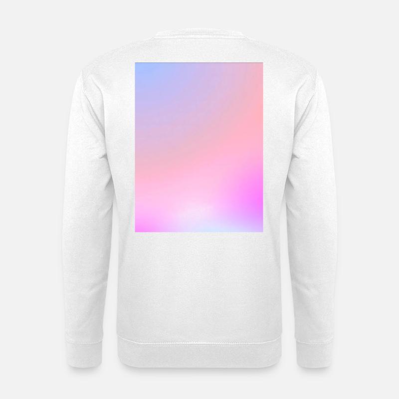 Traumhafter Zuckerwatte-Pastell-Farbverlauf - Unisex Pullover - Weiß