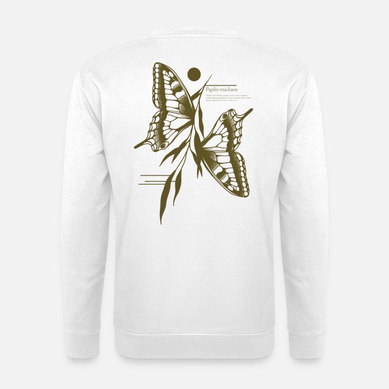 Schwalbenschwanz Schmetterling -Variant - Unisex Pullover - Weiß