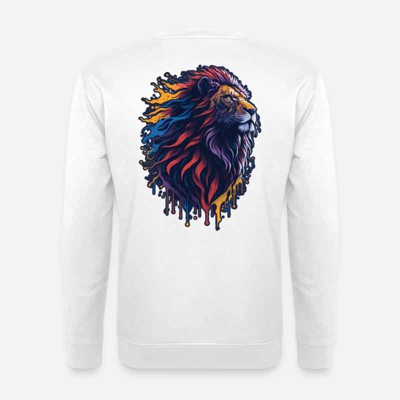 Löwe - Unisex Pullover - Weiß