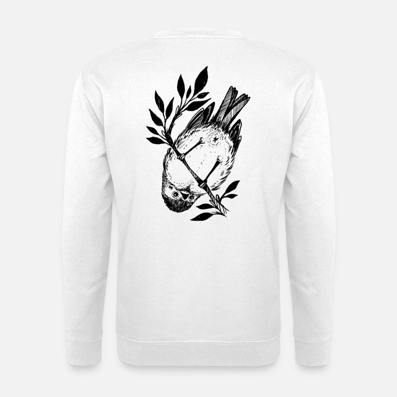Kleiner frecher Vogel - Unisex Pullover - Weiß