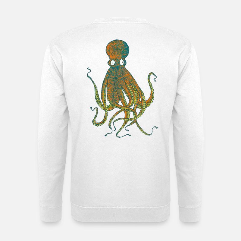 Krake - Unisex Pullover - Weiß