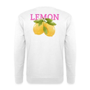 Lemon - Unisex Pullover - Weiß - Hinten