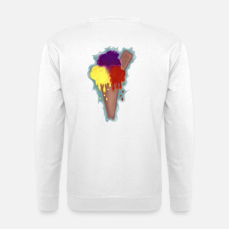 Regenbogen Eis  - Unisex Sweatshirt - white