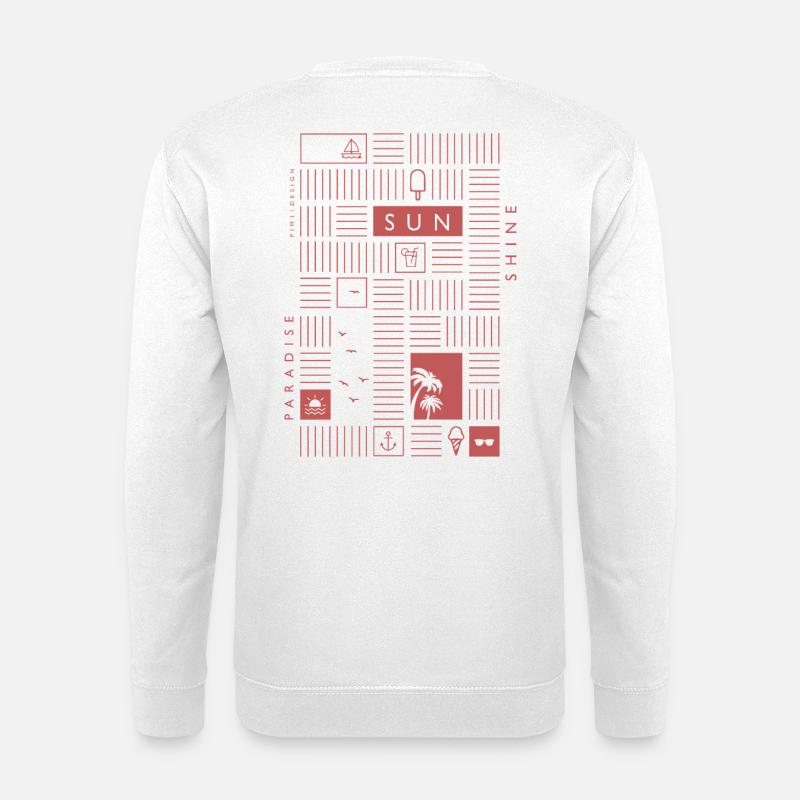 Sommer Sonne Sonnenschein - Unisex Pullover - Weiß