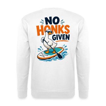  Backprint | SUP Paddleboard Board Stand Up paddel - Unisex Pullover - Weiß - Hinten - Michal (187cm)