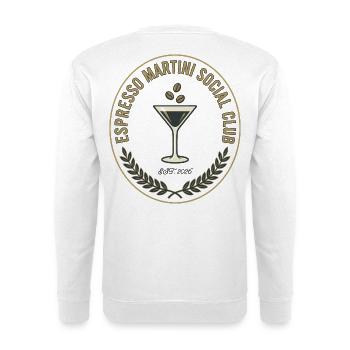 Espresso Martini Social Club - Unisex Pullover - Weiß - Hinten - Michal (187cm)