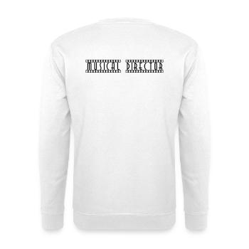 Musical_Director - Unisex Sweatshirt - white - Back