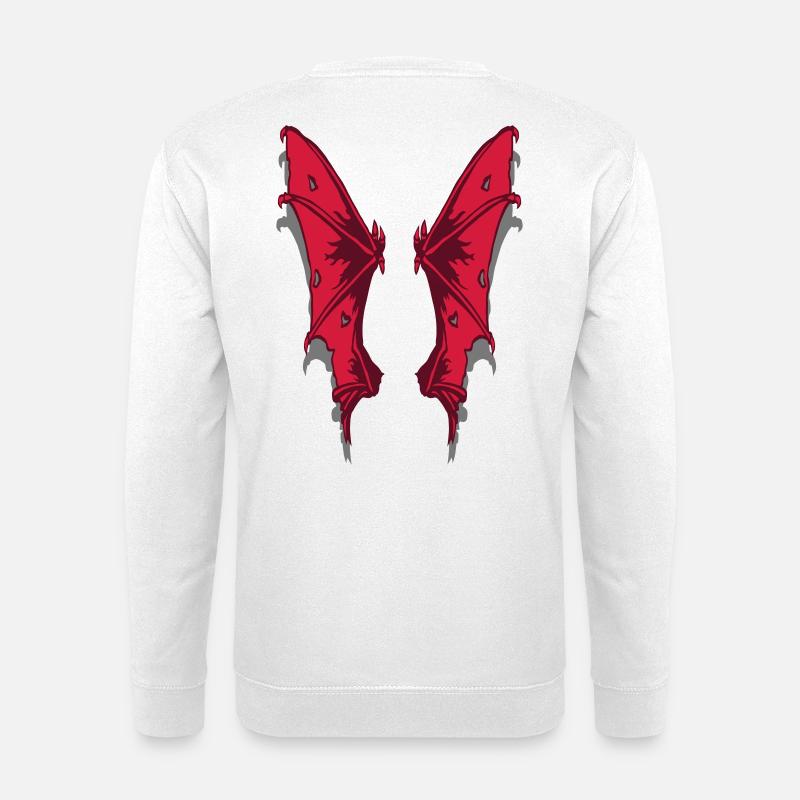 Dämonenflügel - Unisex Pullover - Weiß