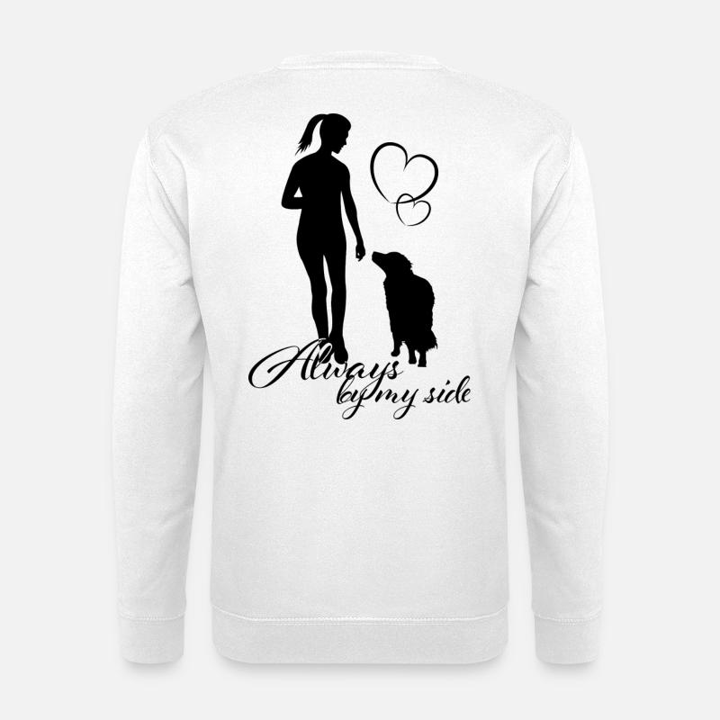 Doglover, by my side - Unisex Pullover - Weiß