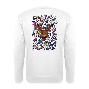 Raurackl Années 90 - Sweat-shirt Unisexe - blanc - Dos