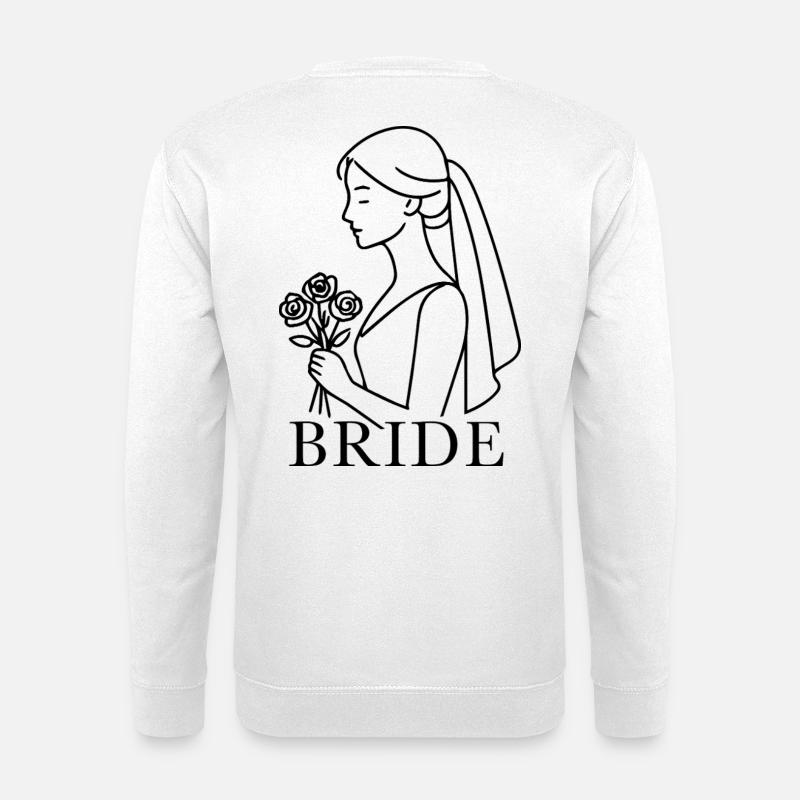 Illustration Bride - Unisex Sweatshirt - white