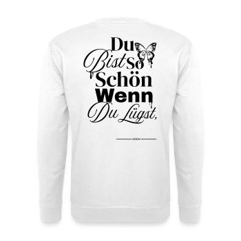 So nice when you lie - Unisex Sweatshirt - white - Back