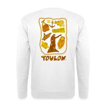 Toulon and its symbols - Unisex Sweatshirt - white - Back
