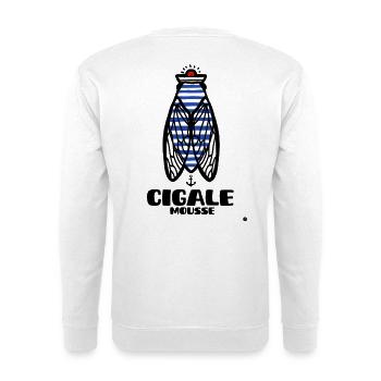 Cigale Marine Mousse - Sweat-shirt Unisexe - blanc - Dos