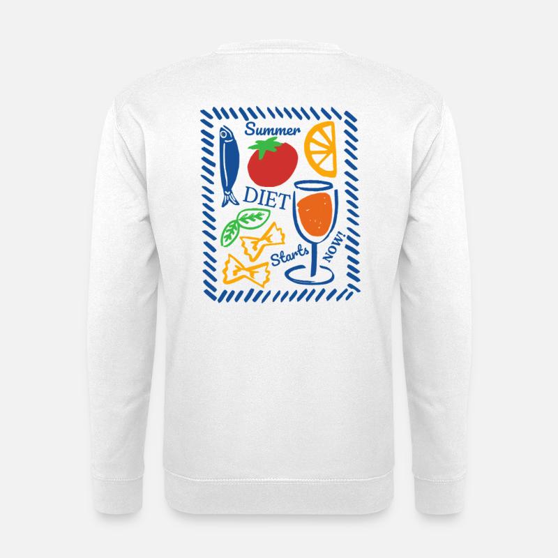 Die Sommerdiät beginnt jetzt - Unisex Pullover - Weiß
