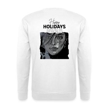 Happy Holidays from NYC - Unisex Sweatshirt - white - Back