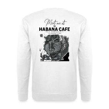 Porträt Verlobt im Café in Havanna - Unisex Pullover - Weiß - Hinten