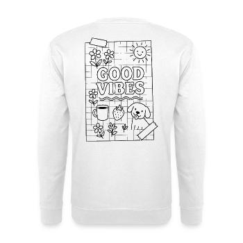 Gute Vibes - Unisex Sweatshirt - white - Back