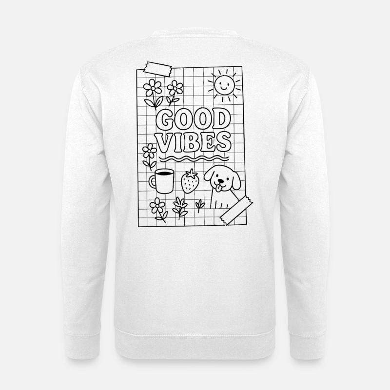 Gute Vibes - Unisex Pullover - Weiß