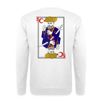 Carte à Jouer de la Tradition Turque - Sweat-shirt Unisexe - blanc - Dos