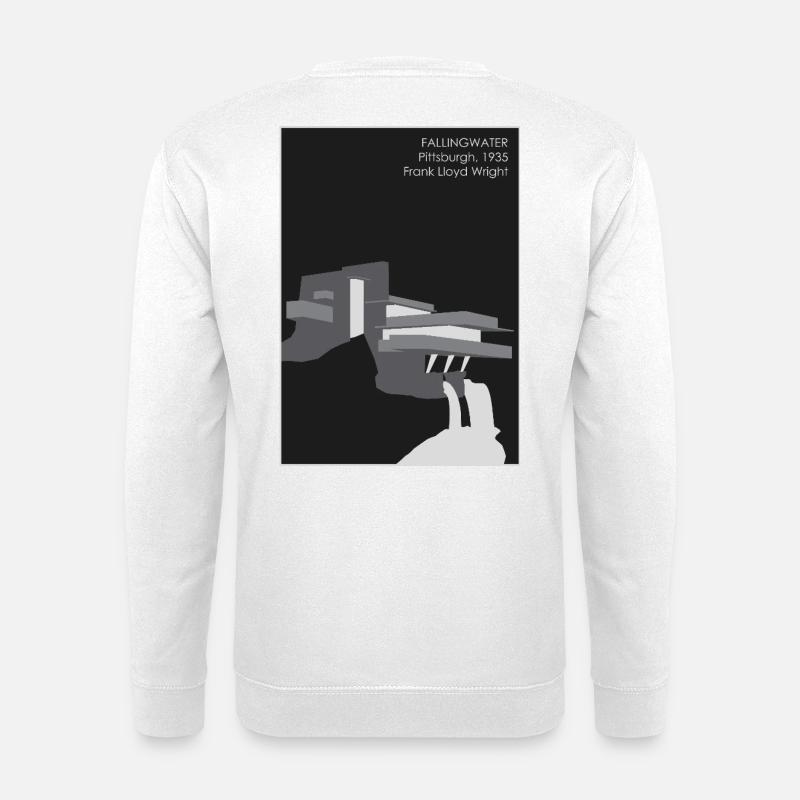 Modern architecture: Fallingwater - Unisex Sweatshirt - white