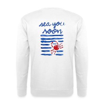 Meer Du Bald Ozean Blau - Unisex Pullover - Weiß - Hinten