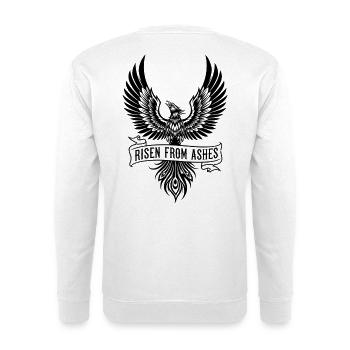 Phoenix Risen From Ashes - Unisex Sweatshirt - white - Back