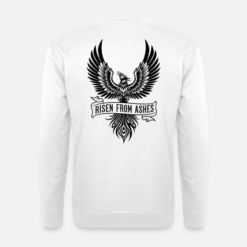 Phoenix Risen From Ashes - Unisex Sweatshirt - white