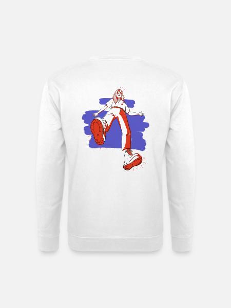 Badass girl - Sweat-shirt Unisexe - blanc