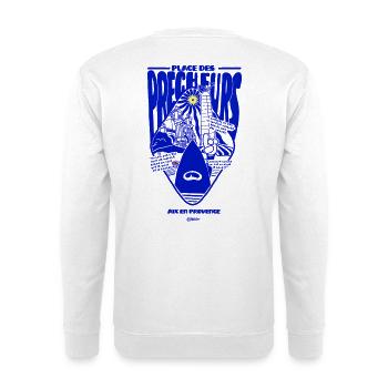 Aix Place des Precheurs Sardine - Sweat-shirt Unisexe - blanc - Dos