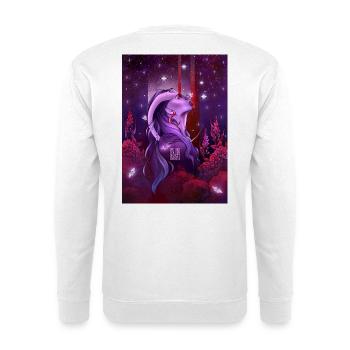 Sternzeichen Widder - Unisex Pullover - Weiß - Hinten - Michal (187cm)