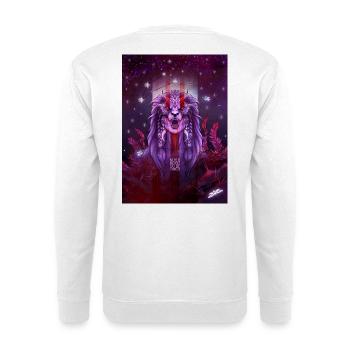 Sternzeichen Löwe - Unisex Pullover - Weiß - Hinten - Michal (187cm)