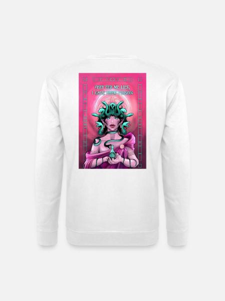 Medusa Illustration - Unisex Pullover - Weiß