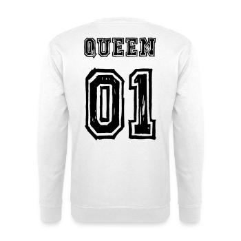 Queen King partner look Love - Unisex Sweatshirt - white - Back