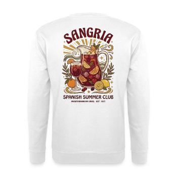 Sangria - Unisex Pullover - Weiß - Hinten - Michal (187cm)