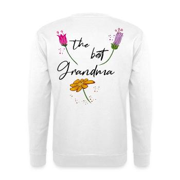 the best Grandma, grandmother - Unisex Sweatshirt - white - Back