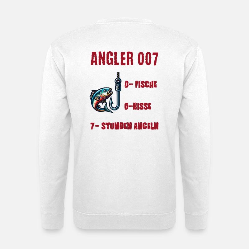 Angler - Unisex Pullover - Weiß