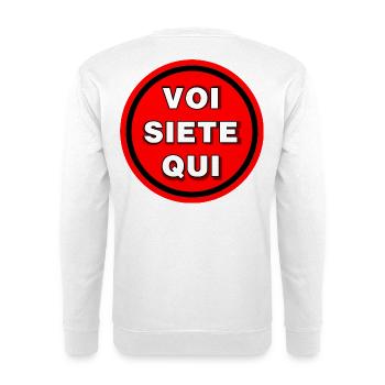 You are here - Unisex Sweatshirt - white - Back