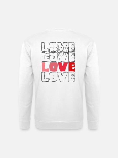 Timeless LOVE Art - Unisex Sweatshirt - white