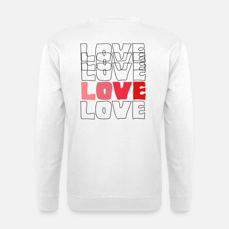 Timeless LOVE Art - Unisex Pullover - Weiß