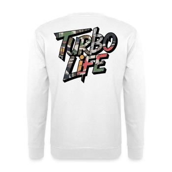 Turbo Life Camo Motif for JDM Fans Men Boys - Unisex Sweatshirt - white - Back