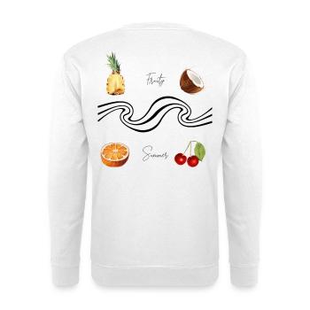fruity summer - Unisex Sweatshirt - white - Back