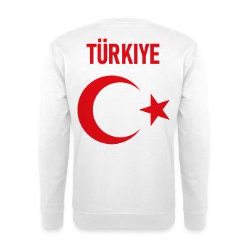 TÜRKEI TÜRKIYE TÜRKISCHE Europa Sport Fan - Unisex Pullover - Weiß - Hinten