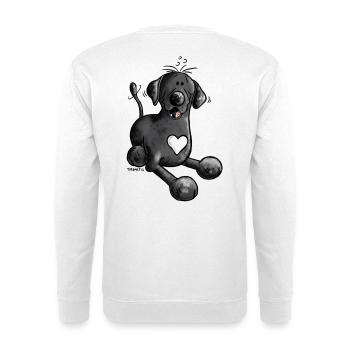 Labbi Love - Labrador Retriever - Unisex Pullover - Weiß - Hinten