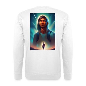 Hinter dem Horizont Das Schicksal besiegen - Unisex Pullover - Weiß - Hinten
