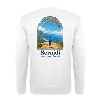 Panoramic paragliding Annaba - Unisex Sweatshirt - white - Back