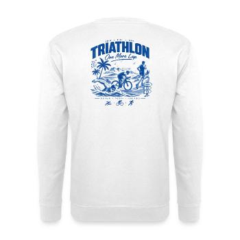 Triathlon Noch Eine Runde - Unisex Pullover - Weiß - Hinten