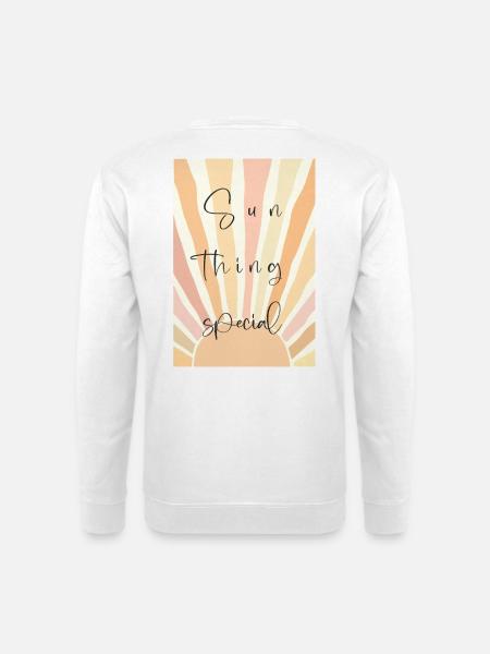 Sonnenstrahlen Special – Handlettering - Unisex Pullover - Weiß
