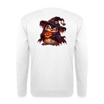 Pinguin Dunkel Niedlich - Unisex Pullover - Weiß - Hinten - Michal (187cm)